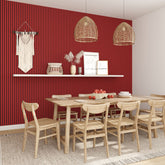 Acoustic Wall Panels in Red Wonder with Black Backing-2