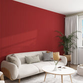 Acoustic Wall Panels in Red Wonder with Black Backing-1