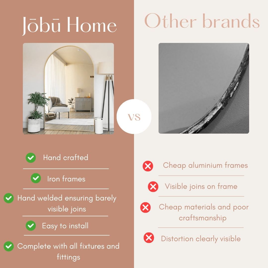 Aimi - Full Length Black Metal Rectangle Window Mirror - 180cm x 90cm-2