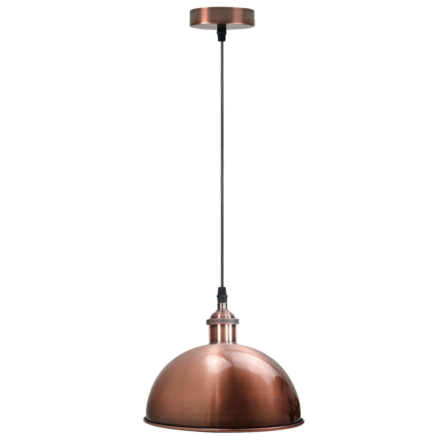 vintage industrial metal retro ceiling pendant light copper shade~1297-5