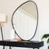 Izumi - Black Metal Irregular Pebble Mirror - 120cm x 90cm-0