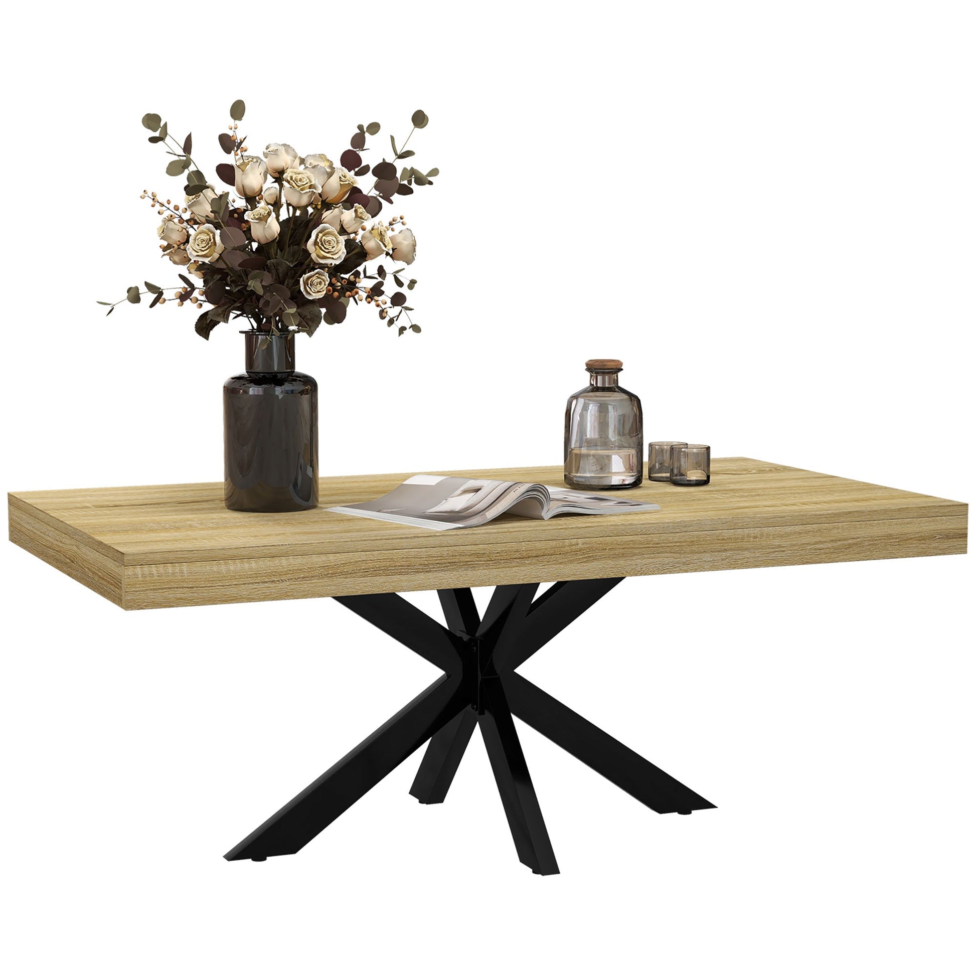 Bold Rustic Block Coffee Table - Wood-Effect-0
