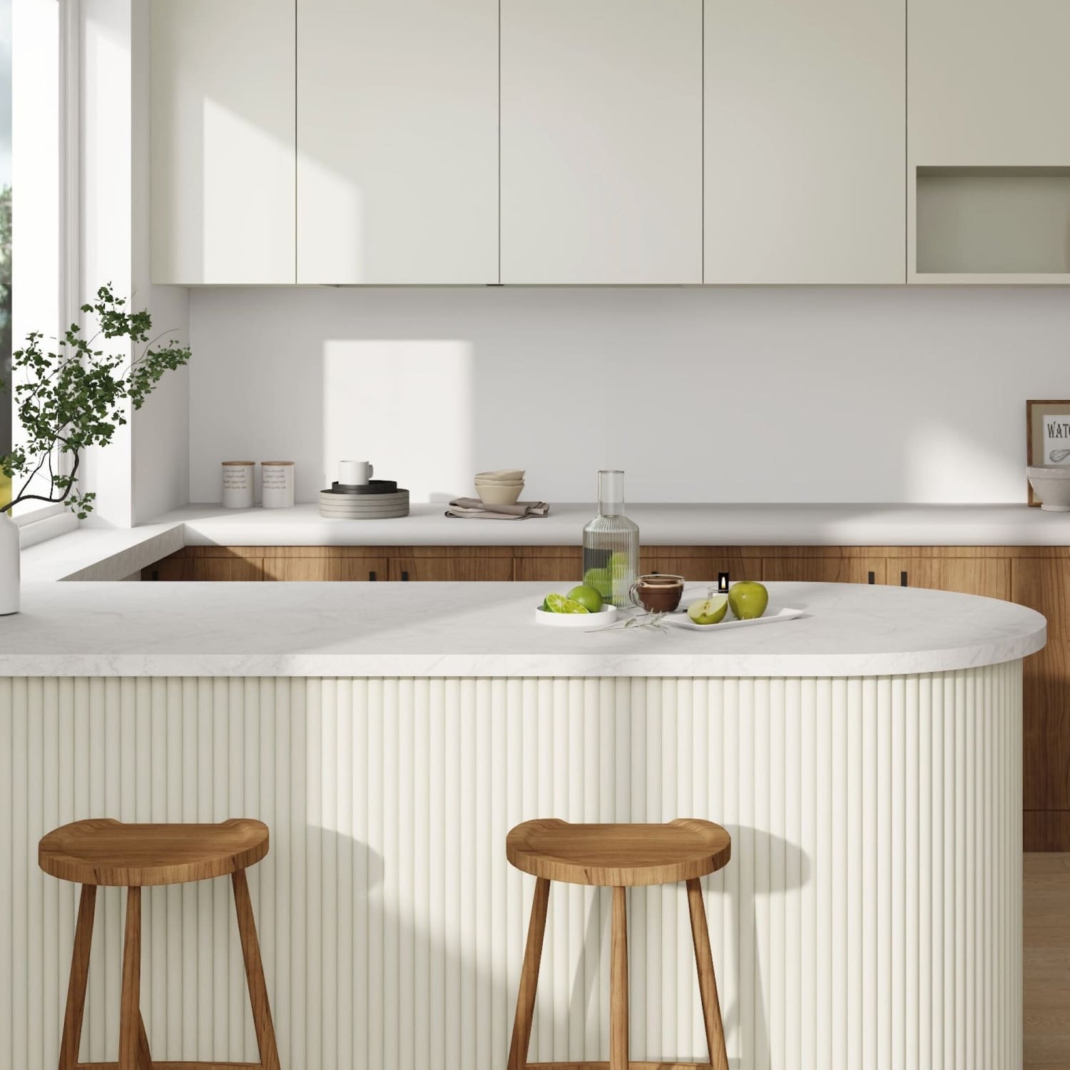 Large Fluted Wall Panels in Scallop - 240cm x 60cm-1