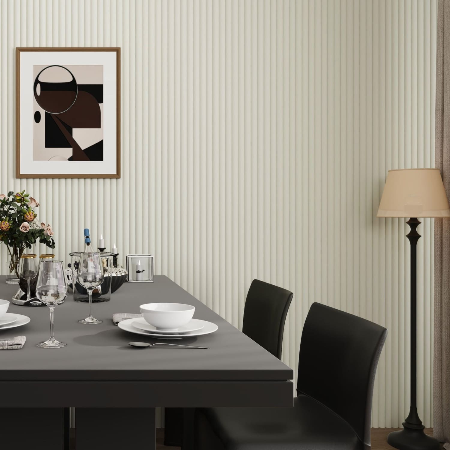 Large Fluted Wall Panels in Scallop - 240cm x 60cm-0