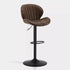 Caryol Faux Leather Bar Stool [Height Adjustable][Set of 2]-7