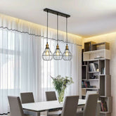 Modern Industrial Wire Cage Retro 3 Head Ceiling Pendant Light Lamp ~2025-0