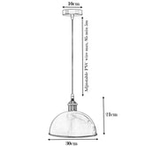 vintage industrial metal retro ceiling pendant light copper shade~1297-4