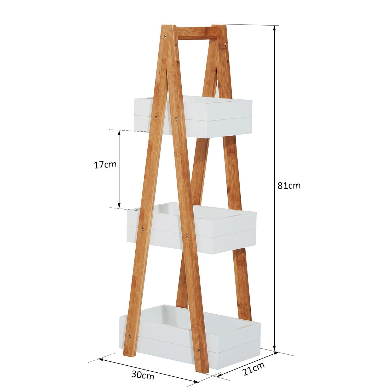 3 Tier A Frame Bathroom Shower Caddy Freestanding Rack Storage Unit Shelf Organiser-2