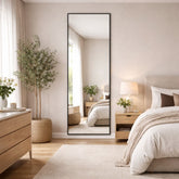 Takara - Full Length Black Metal Rectangle Mirror - 180cm x 60cm-0