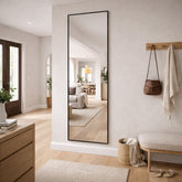 Takara - Full Length Black Metal Rectangle Mirror - 180cm x 60cm-1