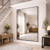 Takara - Full Length Black Metal Rectangle Mirror - 200cm x 150cm-0