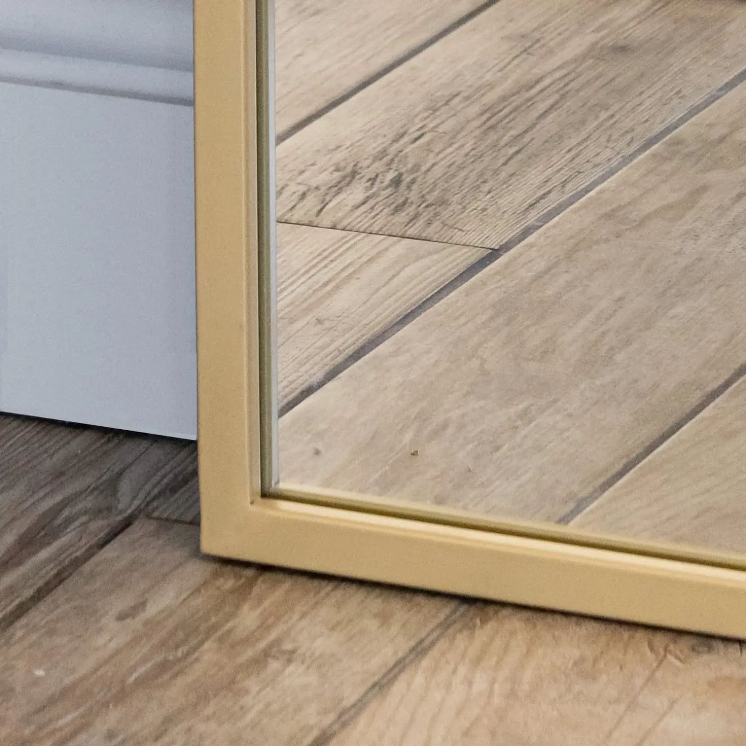 Takara - Full Length Gold Metal Rectangle Mirror - 200cm x 120cm-3