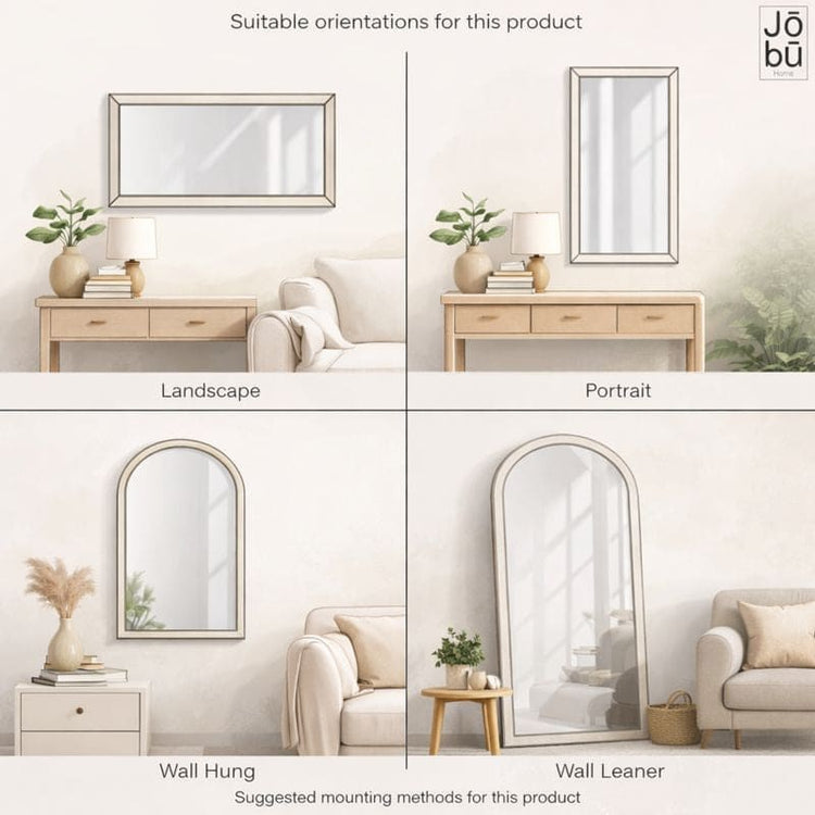 Takara - Full Length Gold Metal Rectangle Mirror - 200cm x 120cm-4