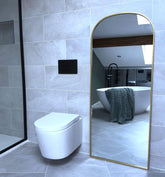 Yoko - Gold Metal Gentle Arch Mirror - 160cm x 60cm-2